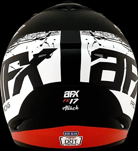 CASCO AFX   FX17 ATTACK ROJO