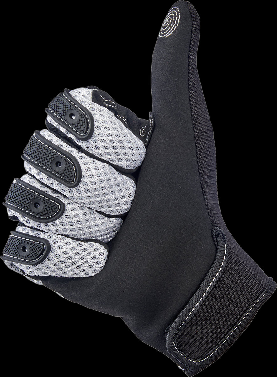 GUANTES BILTWELL   ANZA   BLANCO NEGRO