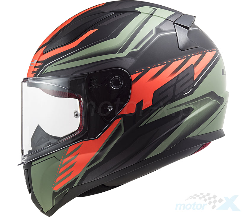 CASCO INTEGRAL PARA NIÑO LS2 RAPID GALE VERDE NEGRO MATE