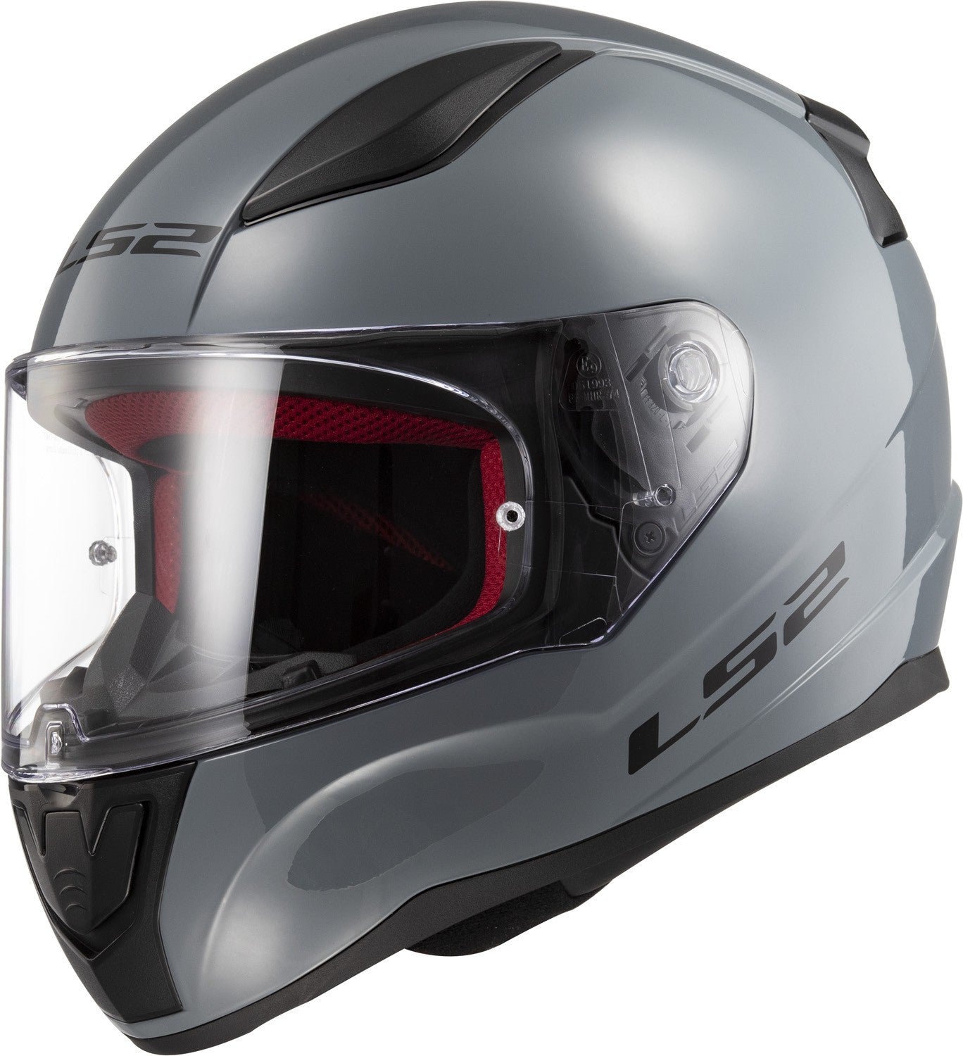 CASCO INTEGRAL LS2 RAPID     BATTLESHIP  BRILLANTE GRIS SOLIDO