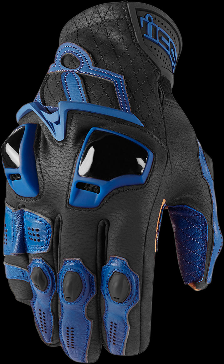 GUANTES ICON HYPERSPORT CORTO AZUL