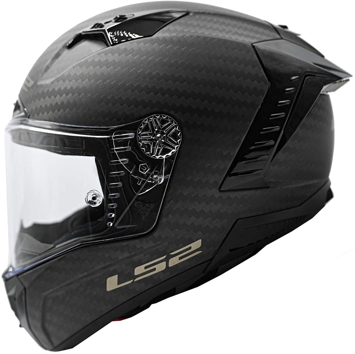 CASCO INTEGRAL LS2  THUNDER C     MATE SOLIDO CARBON