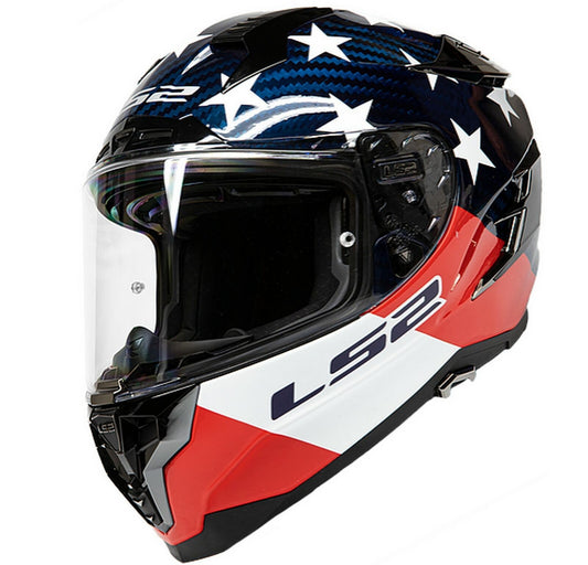 CASCO LS2 CHALLENGER C GT AMERICARBON ROJO BLANCO AZUL