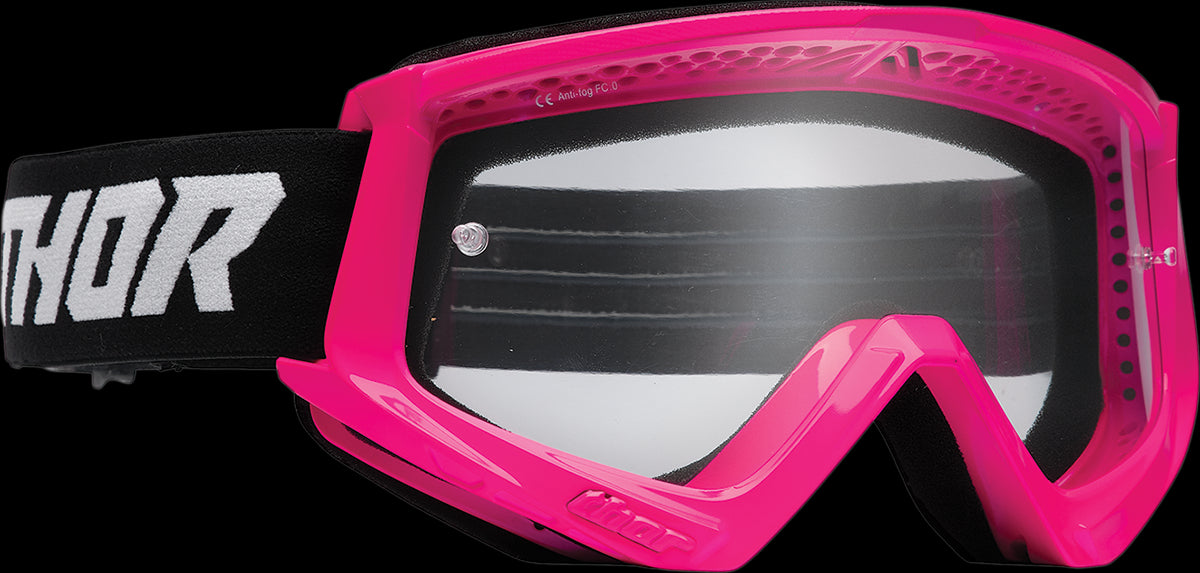 GOGGLES THOR  PARA NINO COMBAT RACER ROSADO NEGRO