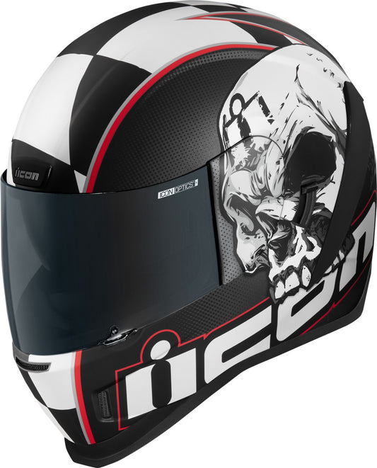 CASCO ICON AIRFORM DEATH OR GLORY OSCURO NARANJA NEGRO