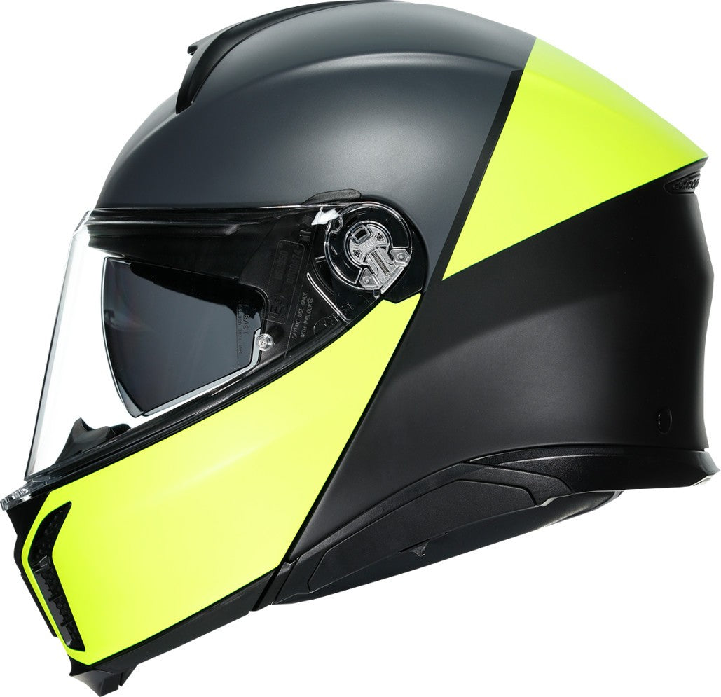 CASCO AGV  TOURMODULAR AMARILLO NEGRO GRIS