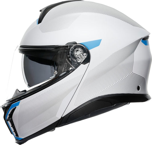 CASCO AGV TOURMODULAR FREQUENCY GRIS AZUL