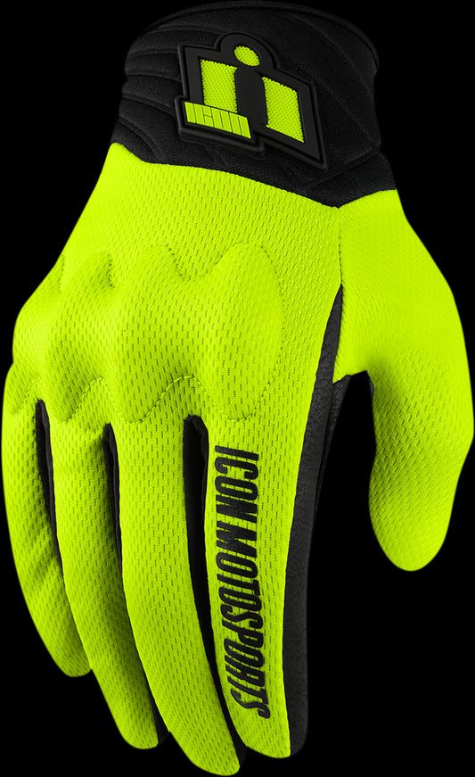 GUANTES ICON  ANTHEM2 CE        FLUORESCENTE