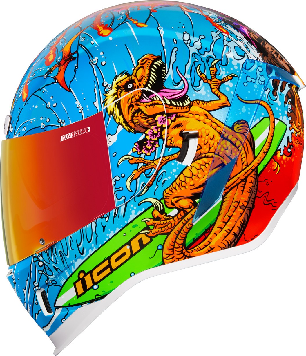 CASCO ICON AIRFORM DINO FURY AZUL