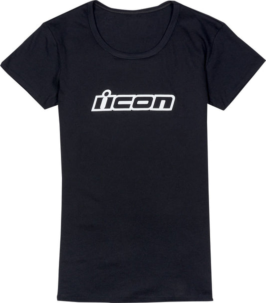 CAMISETA DE DAMA ICON CLASICON  NEGRO