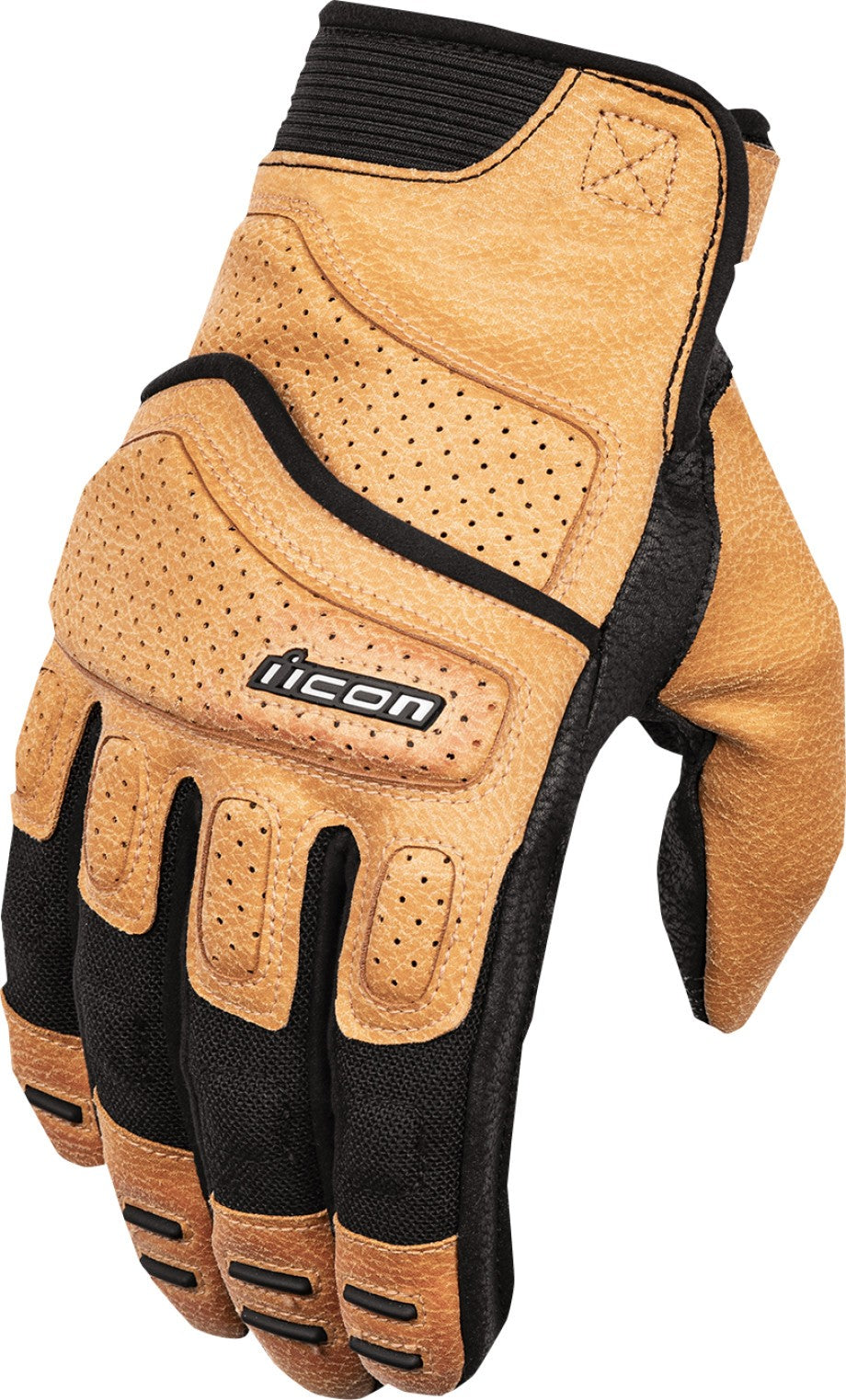 GUANTES ICON SUPERDUTY3 CE TAN NEGRO