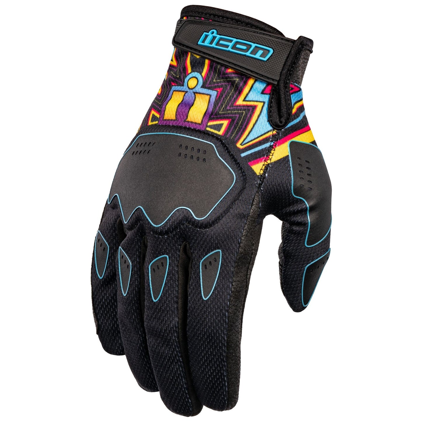 GUANTES ICON HOOLIGAN LUCKY LID NEGRO