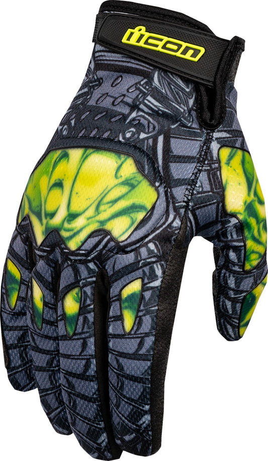 GUANTES ICON HOOLIGAN OUTBREAK VERDE