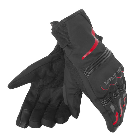 GUANTES DAINESE TEMPEST D-DRY  NEGRO ROJO