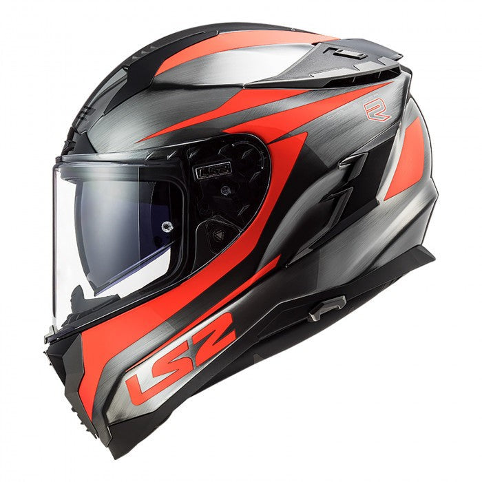 CASCO LS2 CHALLENGER GT CANNON JEAN NARANJA FLUORESCENTE