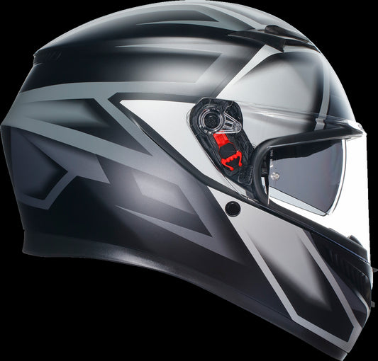 CASCO AGV K3 COMPOUND GRIS NEGRO MATE