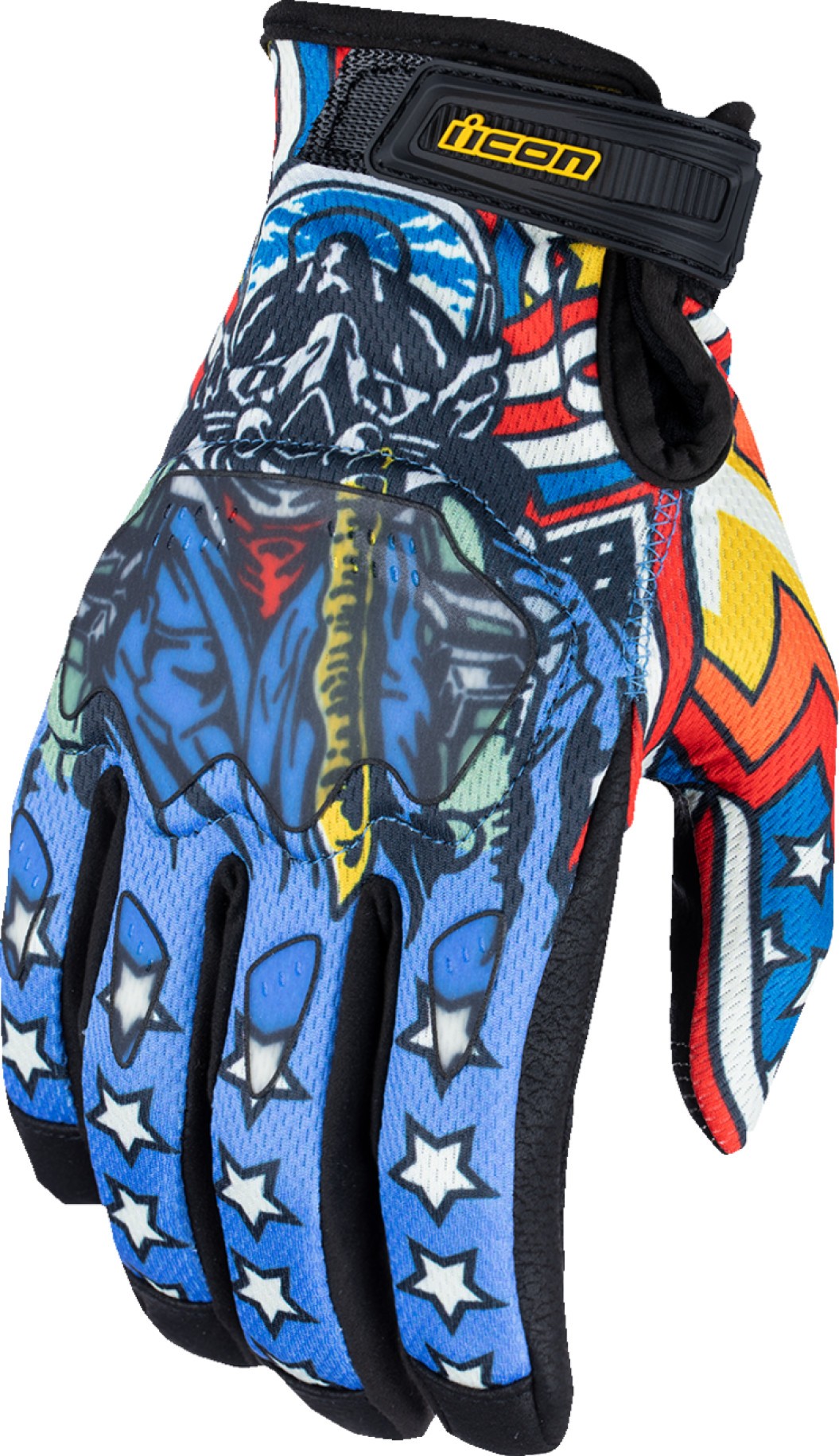 GUANTES ICON HOOLIGAN FLYBOY CE AZUL