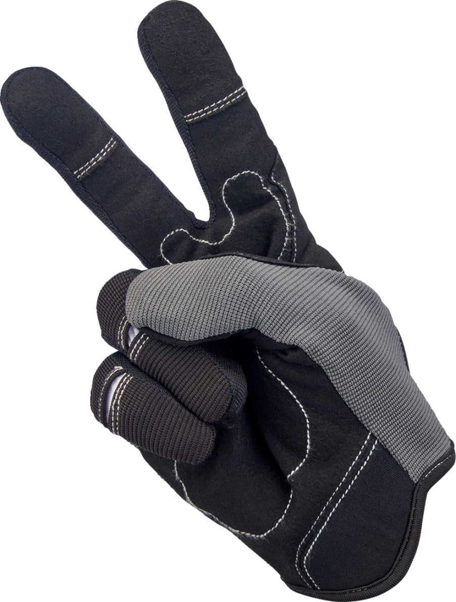 GUANTES BILTWELL MOTO  NEGRO GRIS