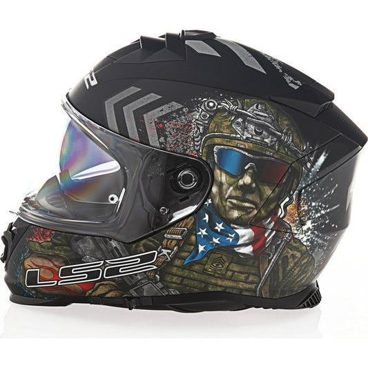 CASCO LS2 ASSAULT COMMANDO CAMUFLAJE NEGRO