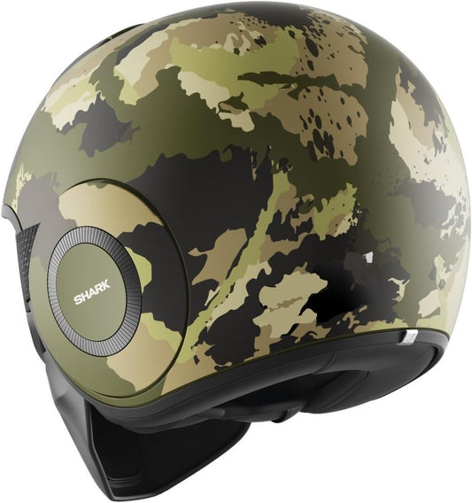 CASCO SHARK STREET DRAK KURTZ CAMUFLAJE  VERDE NEGRO MATE