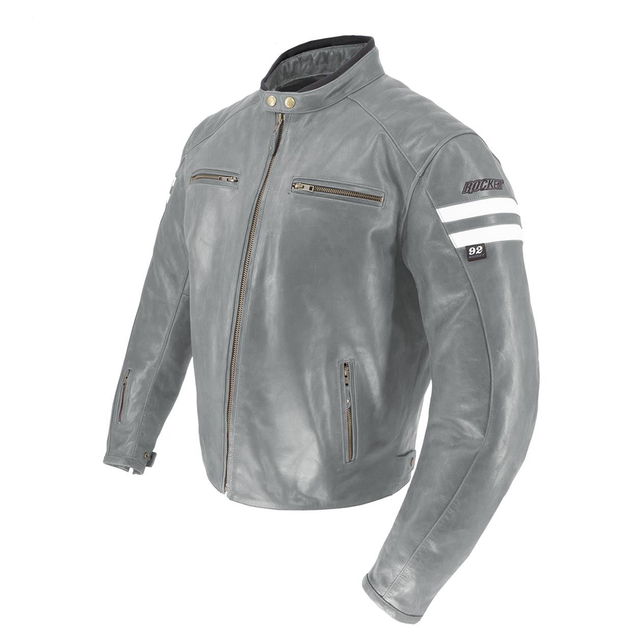 CHAQUETA JOE ROCKET CLASSIC 92  GRIS BLANCO