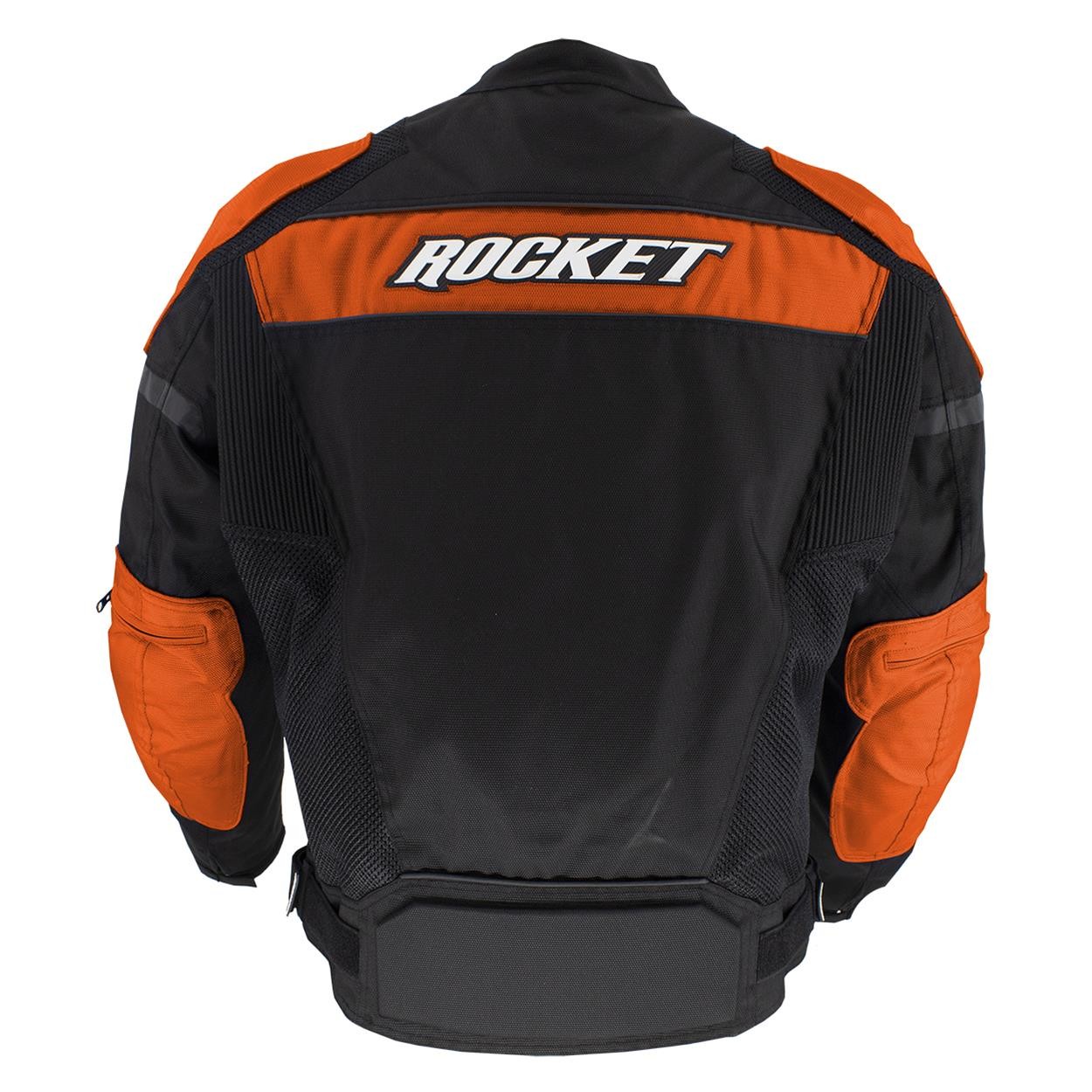 CHAQUETA JOE ROCKET DAYRIDE  NEGRO NARANJA