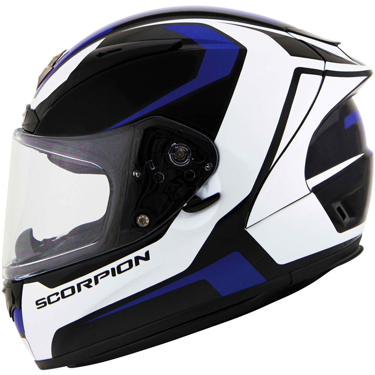 CASCO SCORPION EXO R2000 DISPATCH SKY BLANCO AZUL