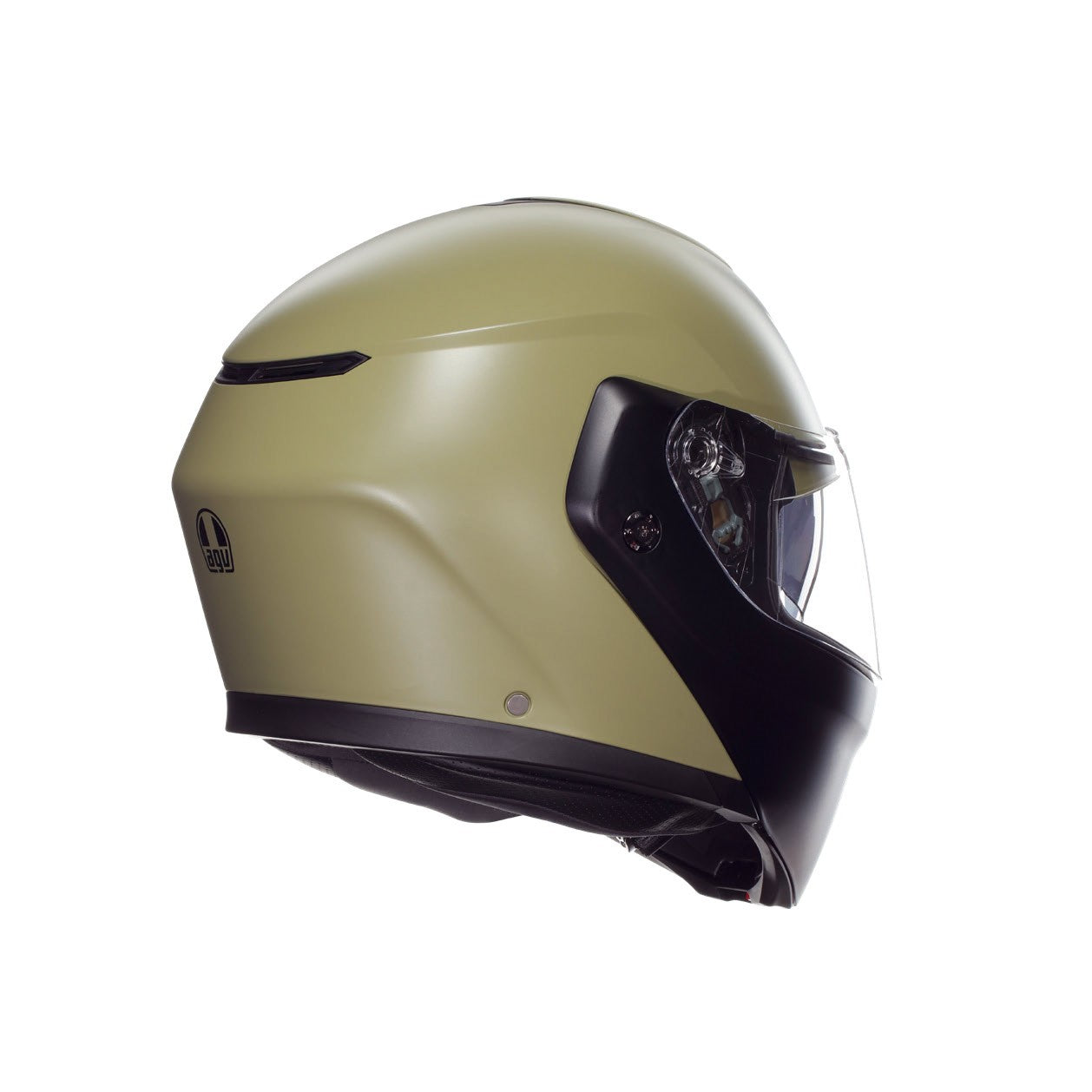 CASCO AGV STREETMODULAR  NEGRO VERDE MATE