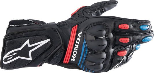 GUANTES ALPINESTARS SP-8 V3 HONDA NEGRO ROJO