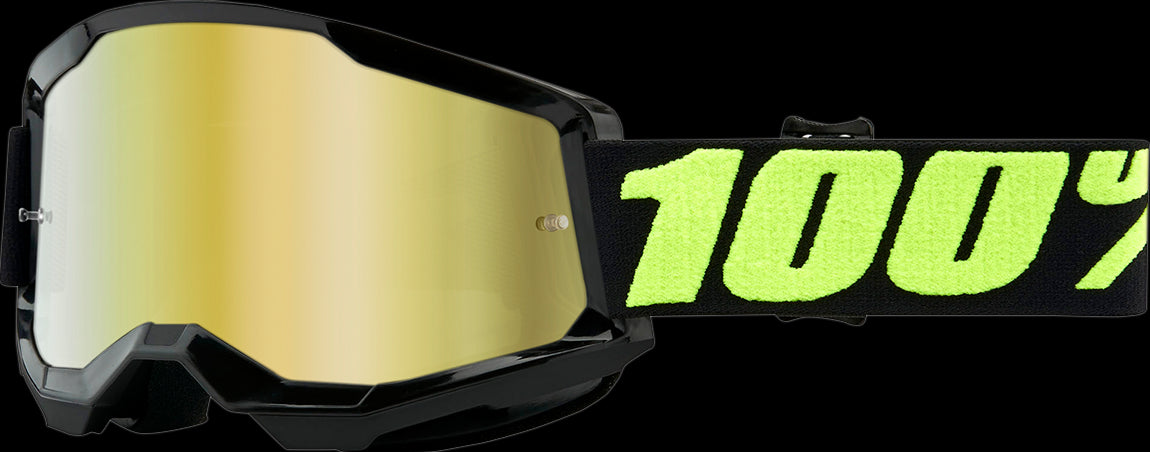 GOGGLES 100% STRATA 2 UPSOL NEGRO DORADO