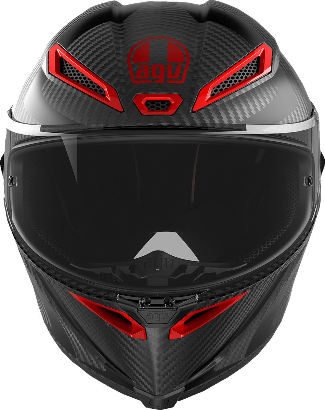 CASCO AGV PISTA GP RR INTREPIDO ROJO NEGRO CARBON MATE