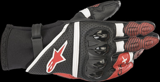 GUANTES ALPINESTARS GPX V2 NEGRO/BLANCO/ROJO