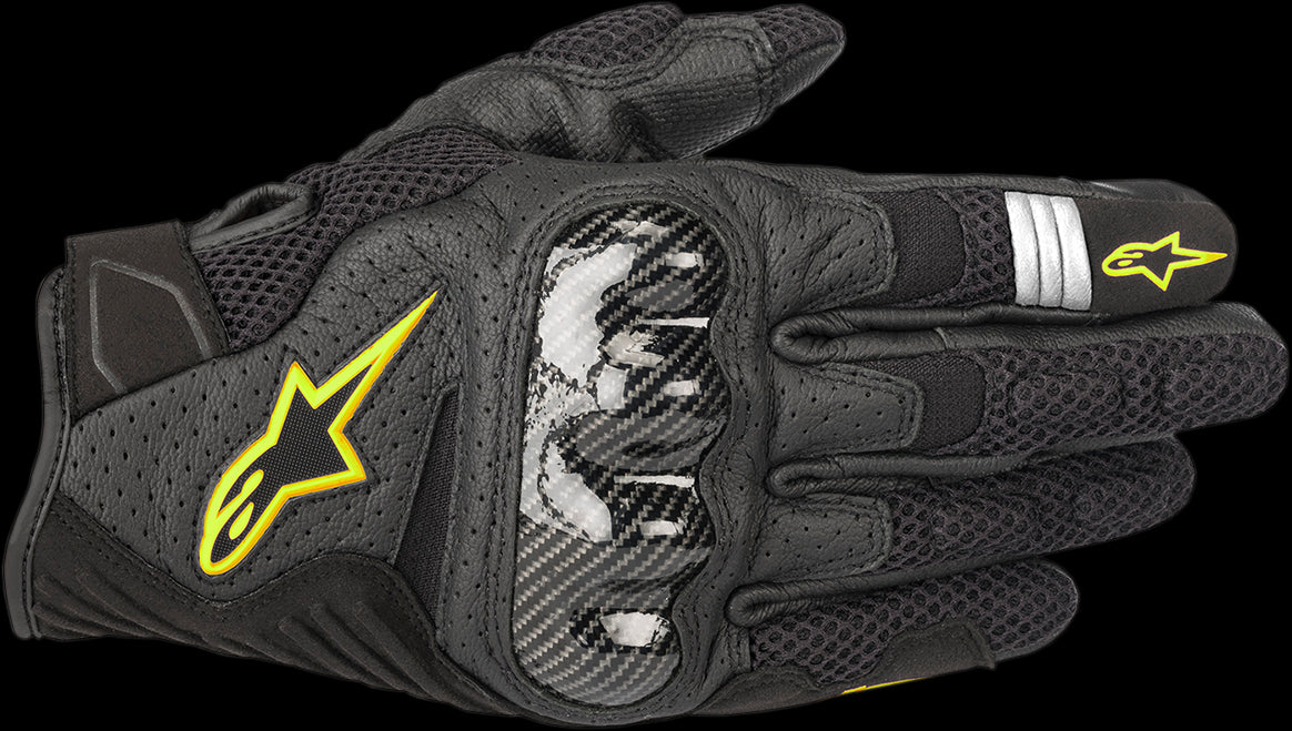 GUANTES ALPINESTARS SMX-1 AIR V2 NEGRO/AMARILLO