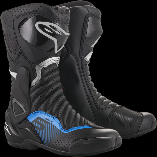 BOTAS ALPINESTARS SMX-6 V2 VENTILADAS NEGRO/GRIS/AZUL