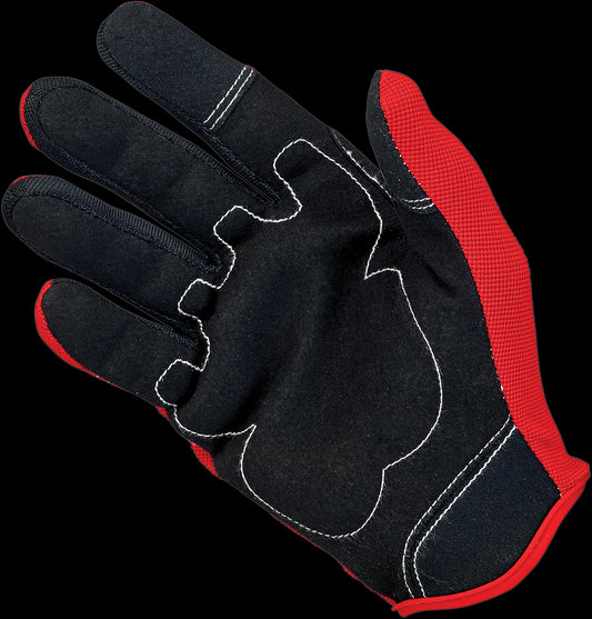 GUANTES BILTWELL MOTO ROJO/NEGRO