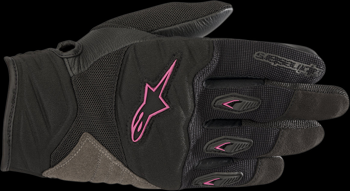 GUANTES DE DAMA ALPINESTARS SHORE NEGRO/ROSA