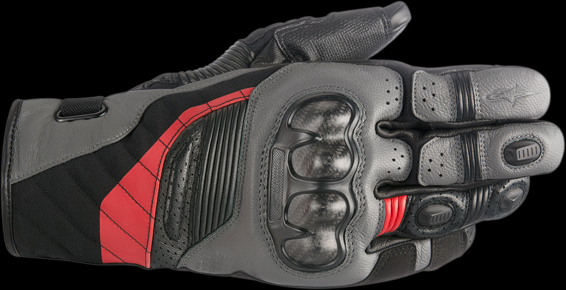 GUANTES ALPINESTARS BELIZE DS NEGRO/GRIS/ROJO