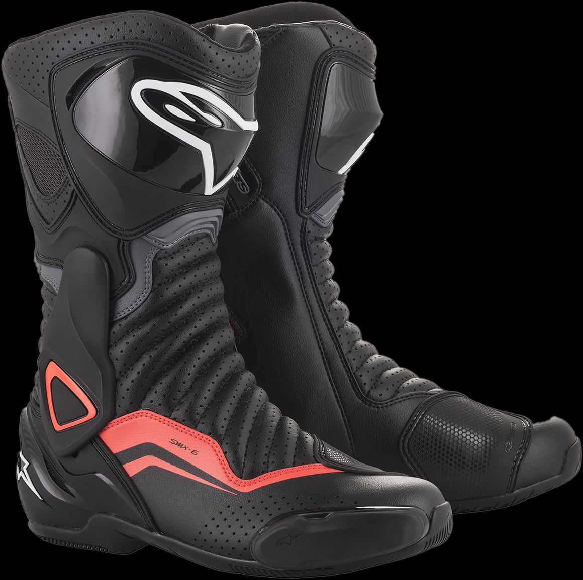 BOTAS ALPINESTARS SMX-6 V2 VENTILADAS NEGRO/GRIS/ROJO