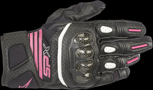 GUANTES DE DAMA ALPINESTARS SPX AC V2 NEGRO/FUCSIA