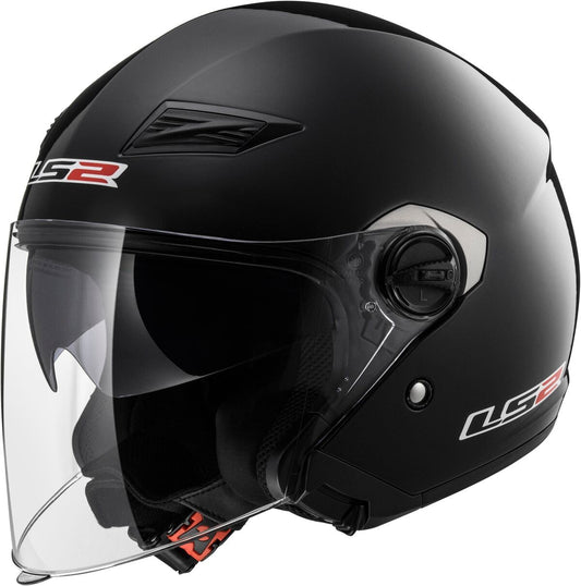 CASCO LS2 TRACK 569 SOLIDO GLOSS NEGRO