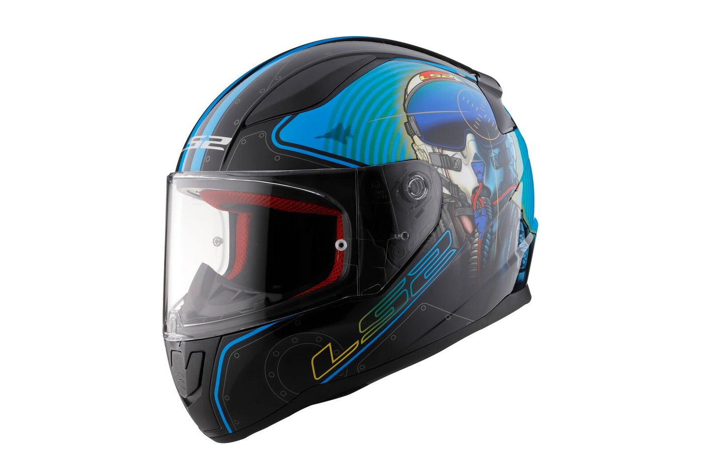 CASCO LS2 RAPID MACH II JET PILOT NEGRO MATE