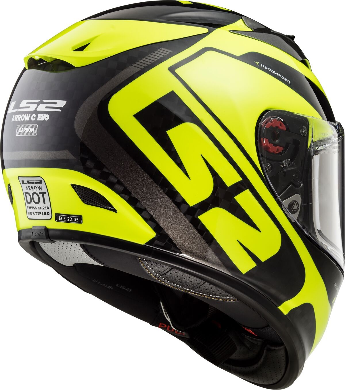 CASCO LS2 ARROW CARBON FURY AMARILLO NEON