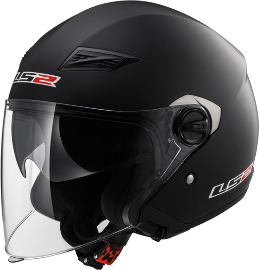 CASCO LS2 TRACK 569 SOLIDO NEGRO MATE