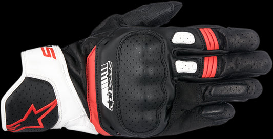 GUANTES ALPINESTARS SP-5 NEGRO/BLANCO/ROJO