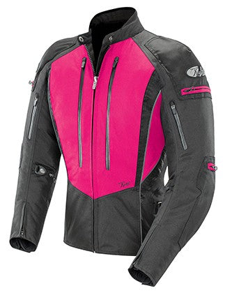 CHAQUETA PARA DAMA JOE ROCKET ATOMIC 5.0 ROSA/NEGRO