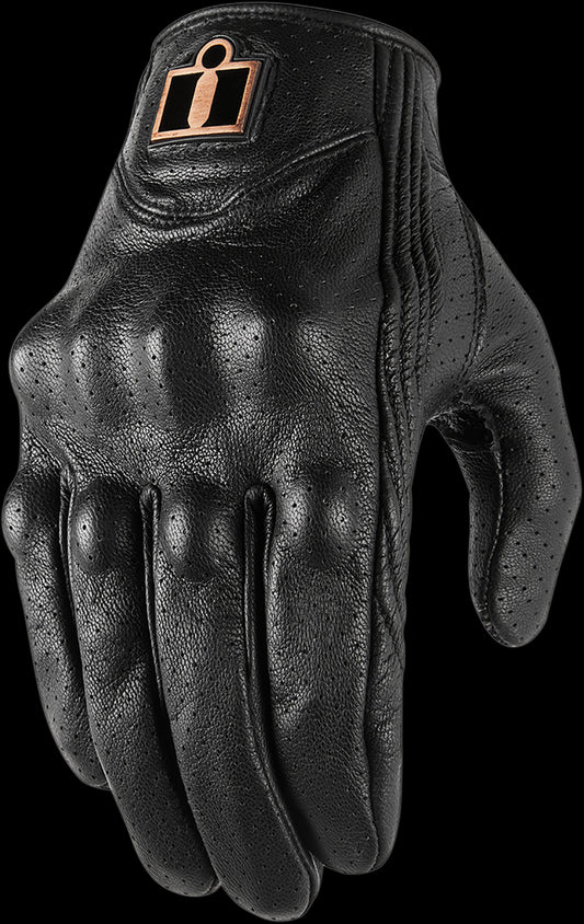 GUANTES ICON PURSUIT ICON PERFORADOS NEGRO