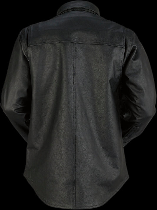 CAMISETA Z1R LEATHER MOTZ NEGRO