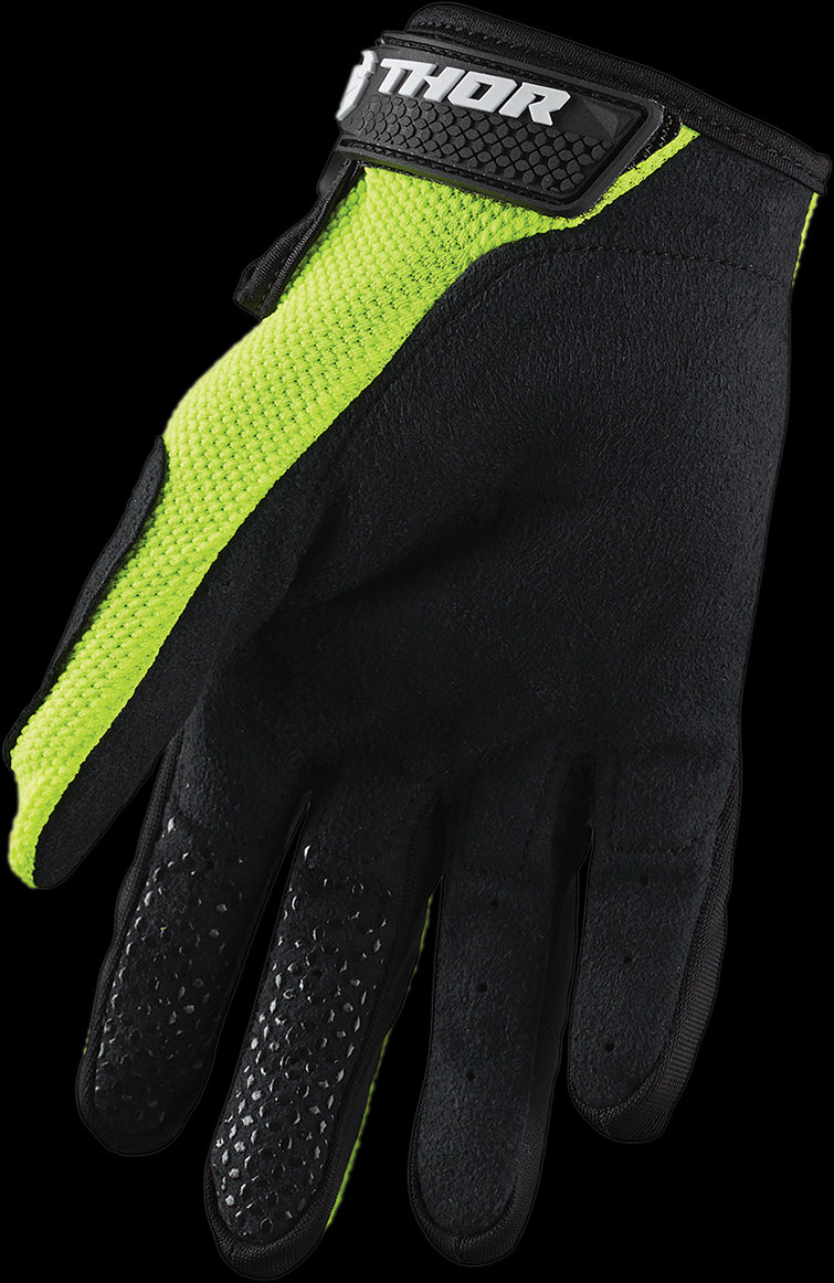 GUANTES DE NIÑO THOR S20Y SECTOR VERDE NEON