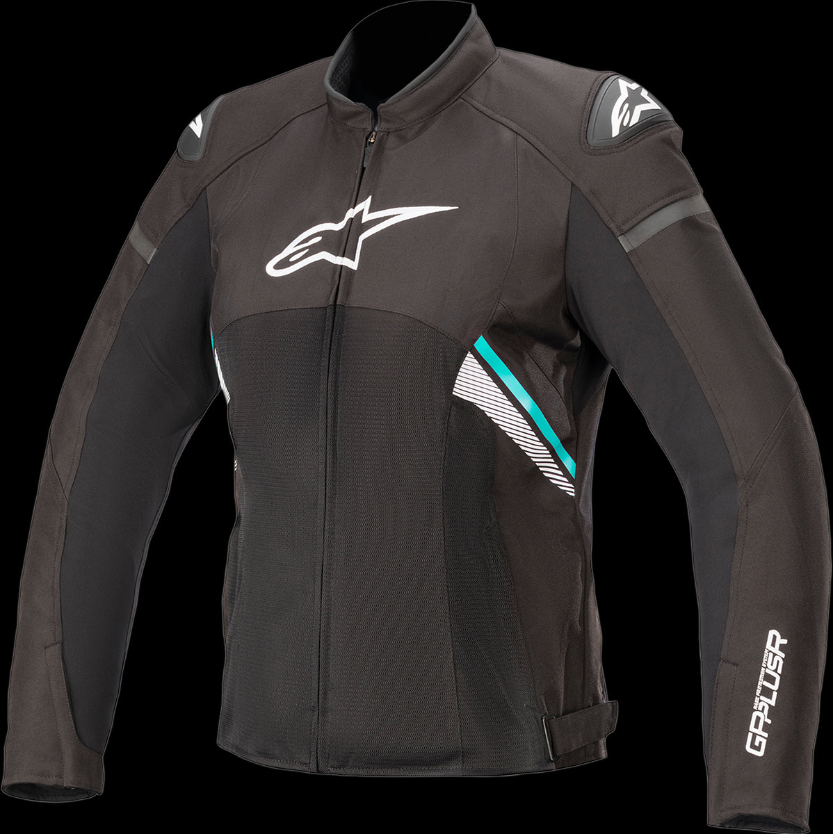 CHAQUETA ALPINESTARS W TGP+R V3 A NEGRO/BLANCO/TURQUESA