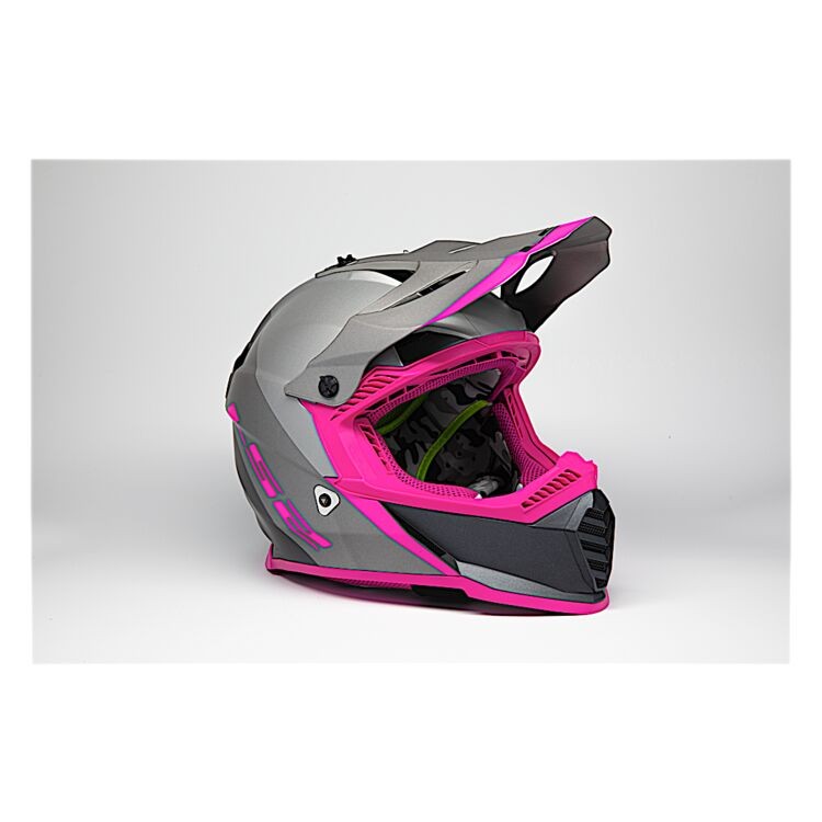 CASCO LS2 GATE LAUNCH PLATA/GRIS/ROSA